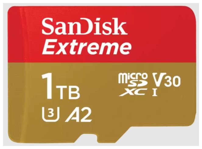 Sandisk Extreme A2 MicroSDXC Speicherkarte 1024 GB Class 1 (U1) Klasse 3 für 169,99 Euro