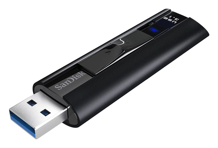 Sandisk Extreme Pro USB Typ-A Stick 128 GB  (Schwarz) f&uuml;r 59,99 Euro
