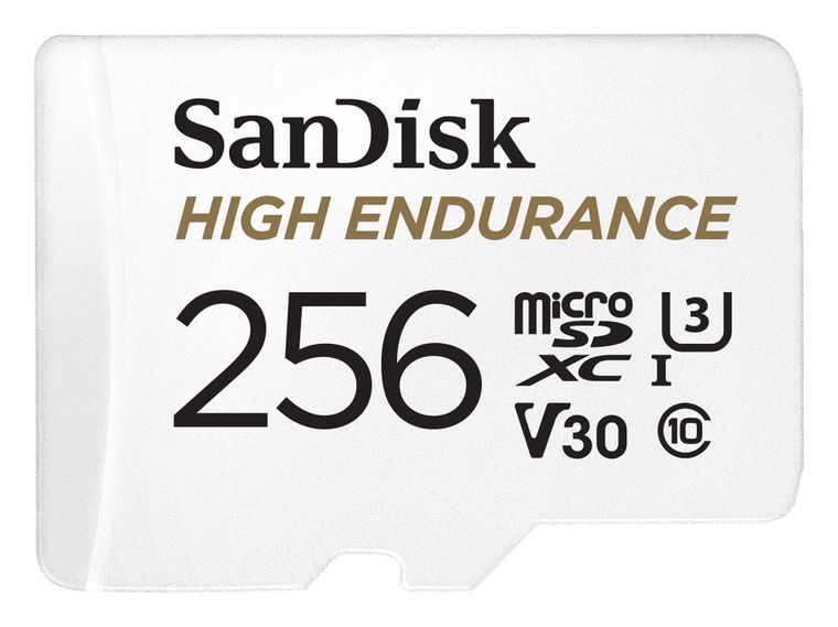 Sandisk High Endurance MicroSDXC Speicherkarte 256 GB Class 3 (U3) Klasse 10 f&uuml;r 64,99 Euro