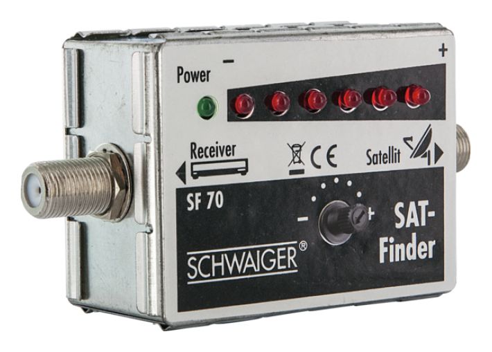 Schwaiger SF70531 SAT Finder (6+1 LED) für 27,99 Euro