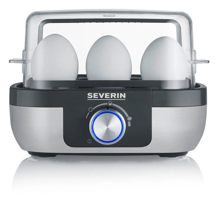 Severin EK3169 Eierkocher für 6 Eier  (Edelstahl/Schwarz) f&uuml;r 34,99 Euro