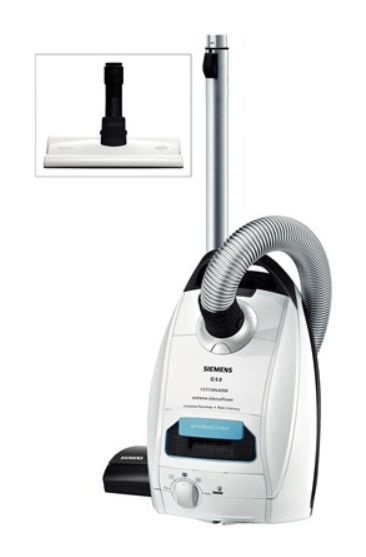 Siemens VSQ5X12M1 extreme Silence Power Bodenstaubsauger mit Staubbeutel 850 W HEPA für 149,99 Euro