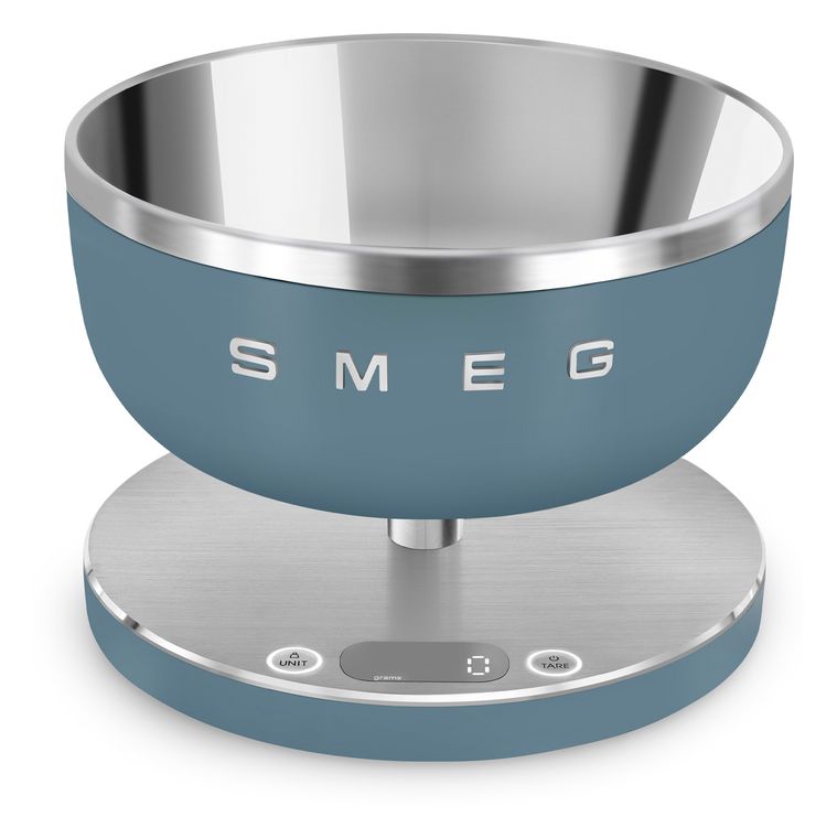 Smeg KSC01SBMWW Elektronische Küchenwaage bis 5 kg Genauigkeit 1 g  (Blau) f&uuml;r 124,99 Euro