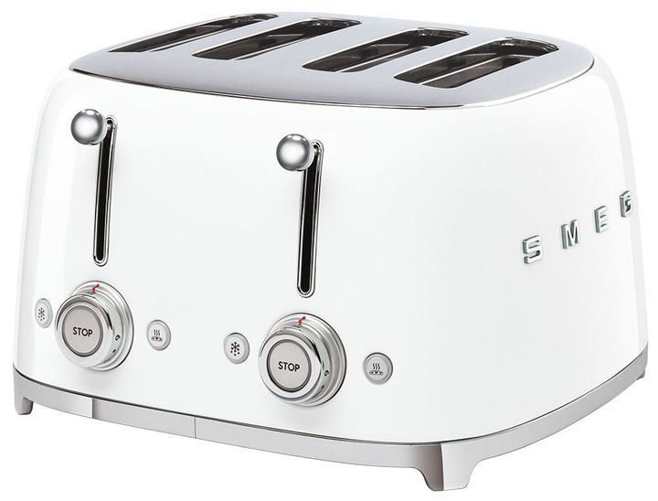 Smeg TSF03WHEU Toaster 2000 W 4 Scheibe(n) 6 Stufen (Weiß) für 159,00 Euro
