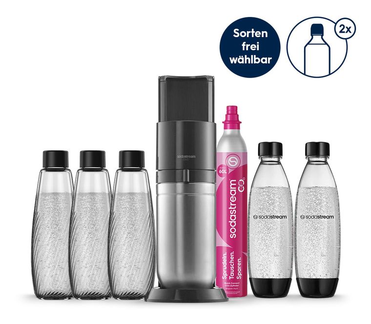 SodaStream Duo Wassersprudler  (Schwarz) f&uuml;r 113,99 Euro
