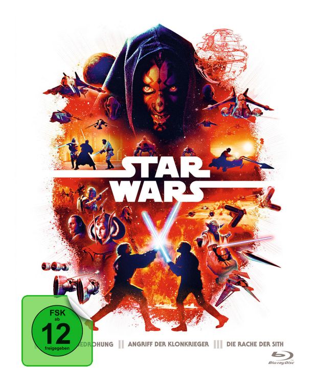 Star Wars Trilogie: Der Anfang - Episode I-III (Blu-Ray) für 22,14 Euro