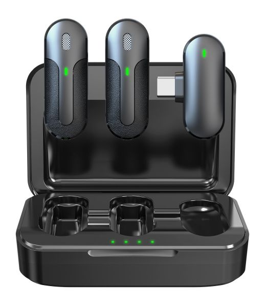 Technaxx TX-301 Dual Wireless Mini Mikrofon Set  (Schwarz) f&uuml;r 25,00 Euro