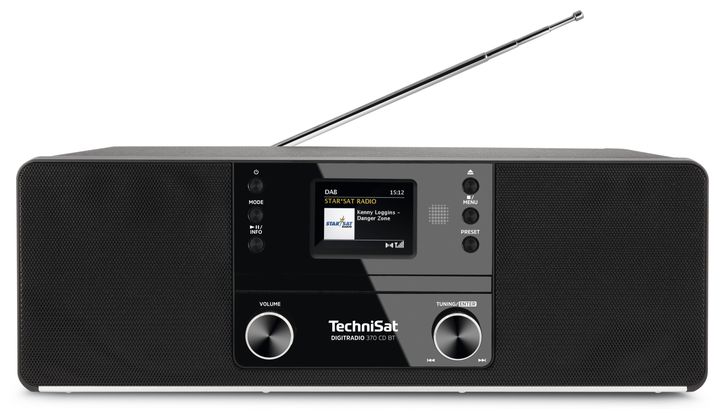 TechniSat DigitRadio 370CD Bluetooth DAB+, FM Radio (Schwarz) für 119,00 Euro