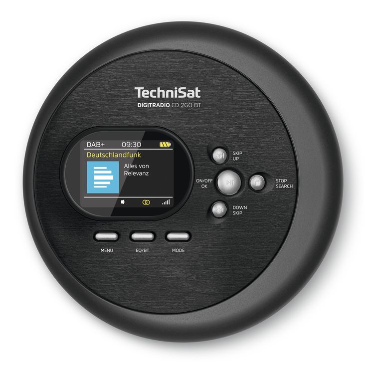 TechniSat DigitRadio CD2GOBT CD Player DAB+, FM Radio  (Schwarz) f&uuml;r 79,00 Euro