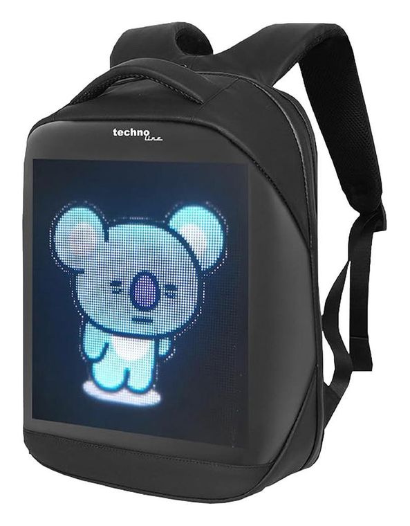 Technoline Bag1 LED-Rucksack mit programmierbarem Display City backpack f&uuml;r 99,99 Euro