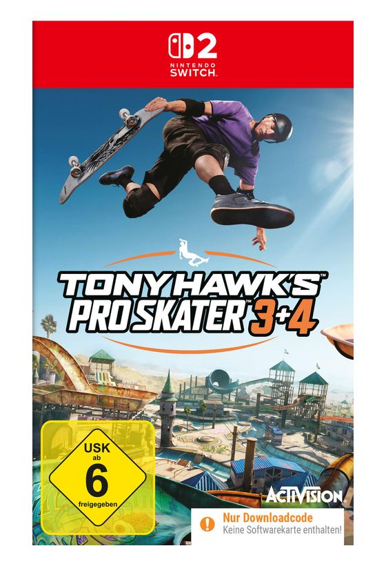 Tony Hawk's Pro Skater 3+4 (Code in a Box) (Nintendo Switch 2) f&uuml;r 24,99 Euro