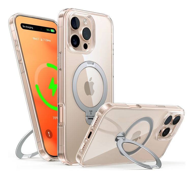 Torras Ostand Q3 Spin Cover für Apple iPhone 14 Pro  (Transparent) f&uuml;r 29,99 Euro