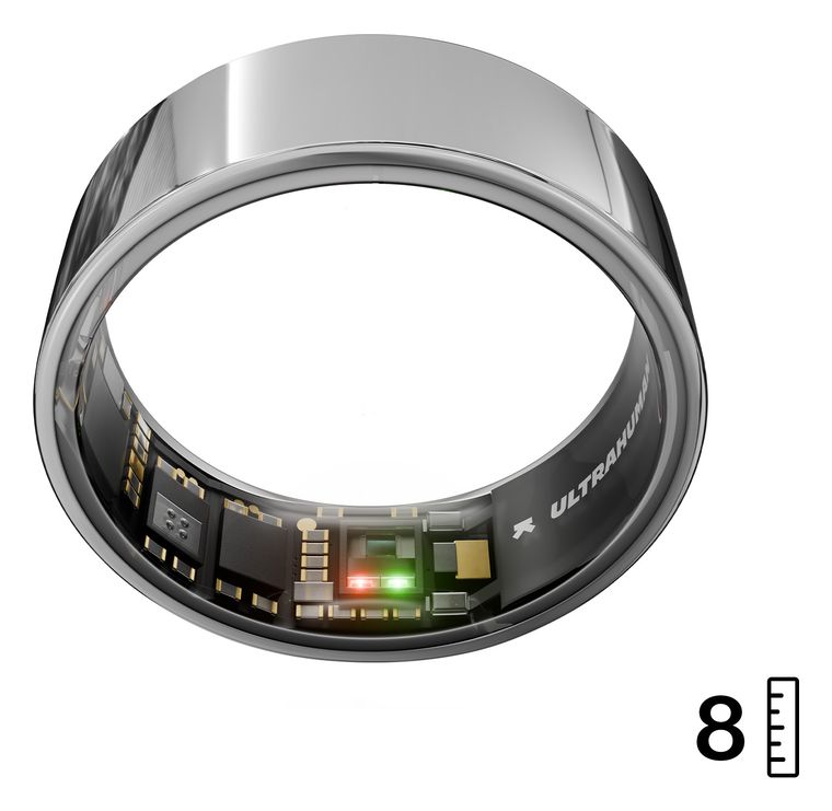 Ultrahuman Ring AIR Smart Ring Größe 8  (Silber) f&uuml;r 289,00 Euro