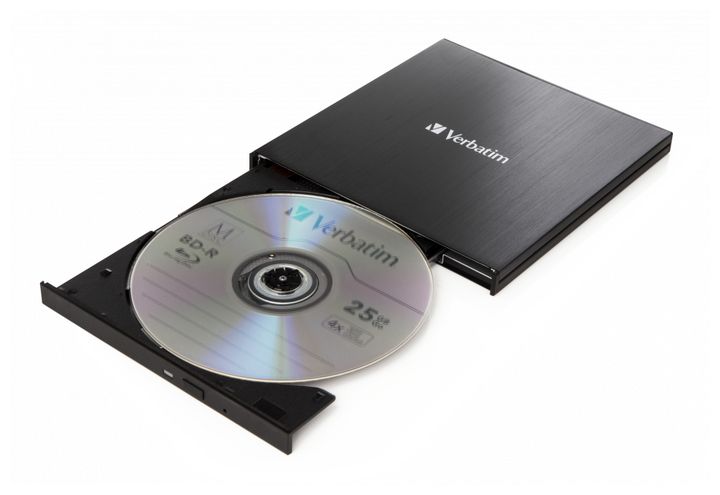 Verbatim 43889 Slimline externer Blu-ray Brenner USB-C für 104,99 Euro