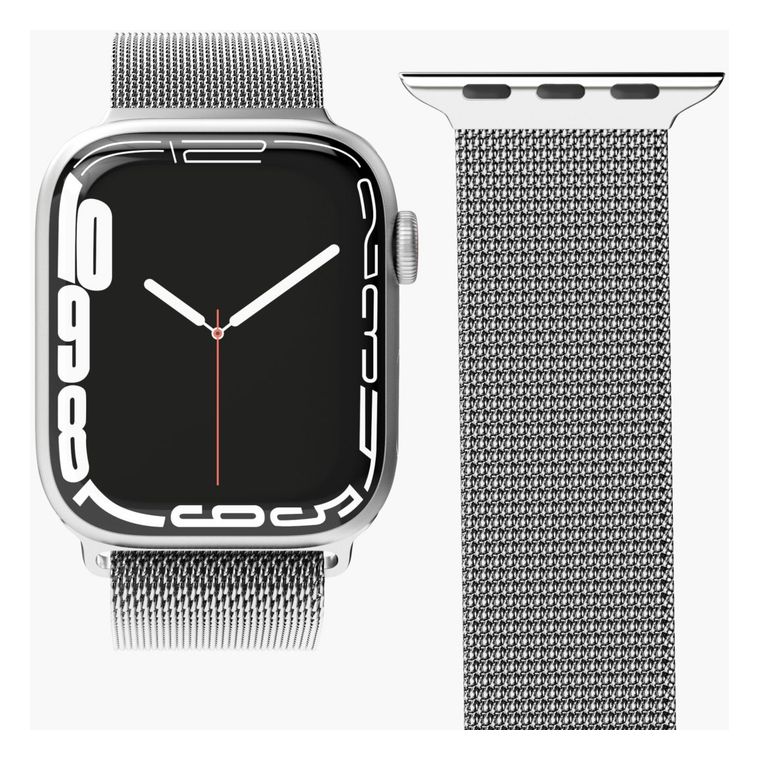 Vonmählen Milanese Loop Armband Apple Watch 38 mm | 40 mm | 41 mm  (Silber) f&uuml;r 22,50 Euro