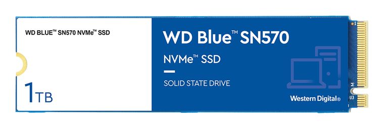Western digital Blue SN570 1 TB PCI Express 3.0 M.2 für 66,00 Euro