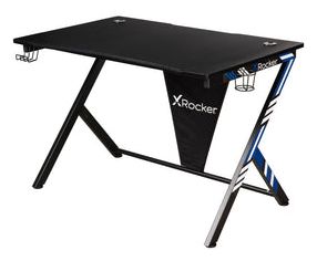X Rocker Ocelot Aluminium Carbon Gaming Tisch mit Stickern in Rot & Blau für 149,99 Euro