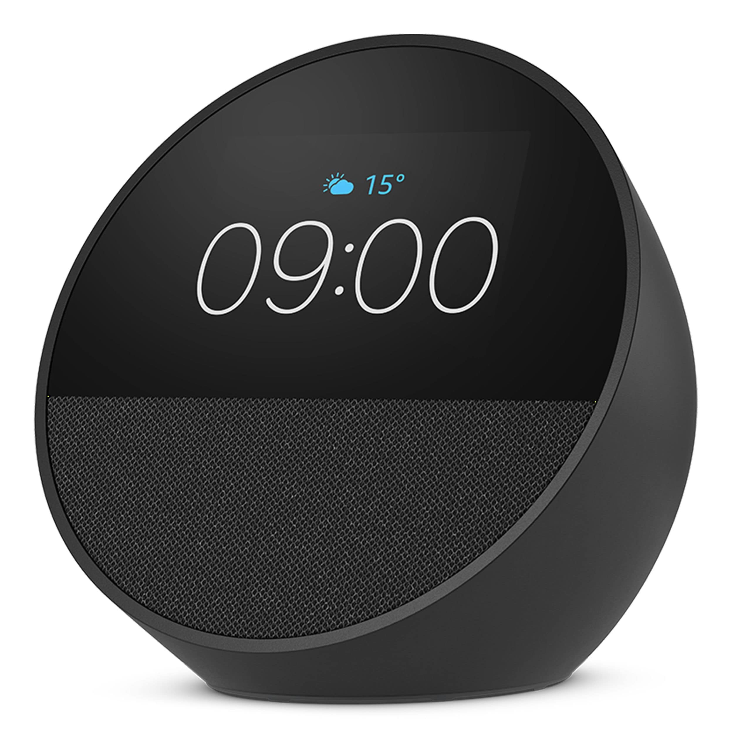 Echo Spot (2024) Wlan Bluetooth Lautsprecher (Schwarz)