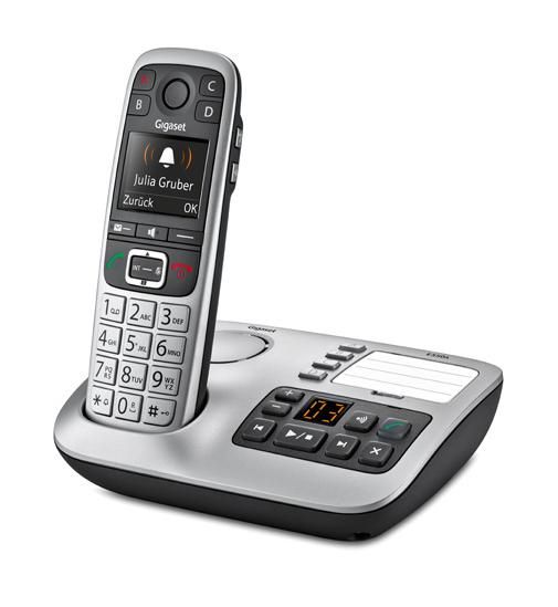 E560A Großtastentelefon DECT-Telefon (Schwarz, Silber)