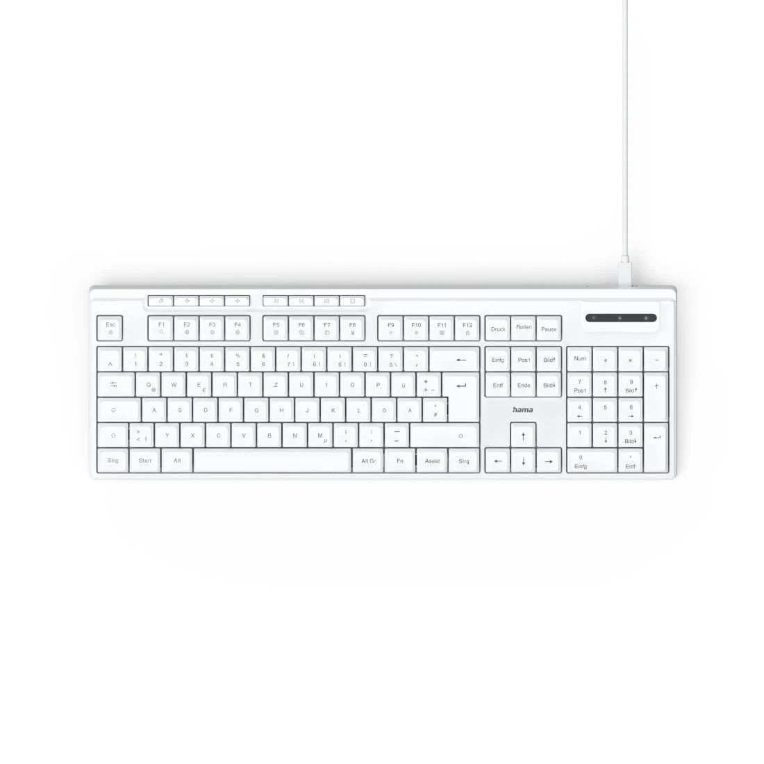 173053 CK-200 Heimbüro Tastatur USB (Weiß)