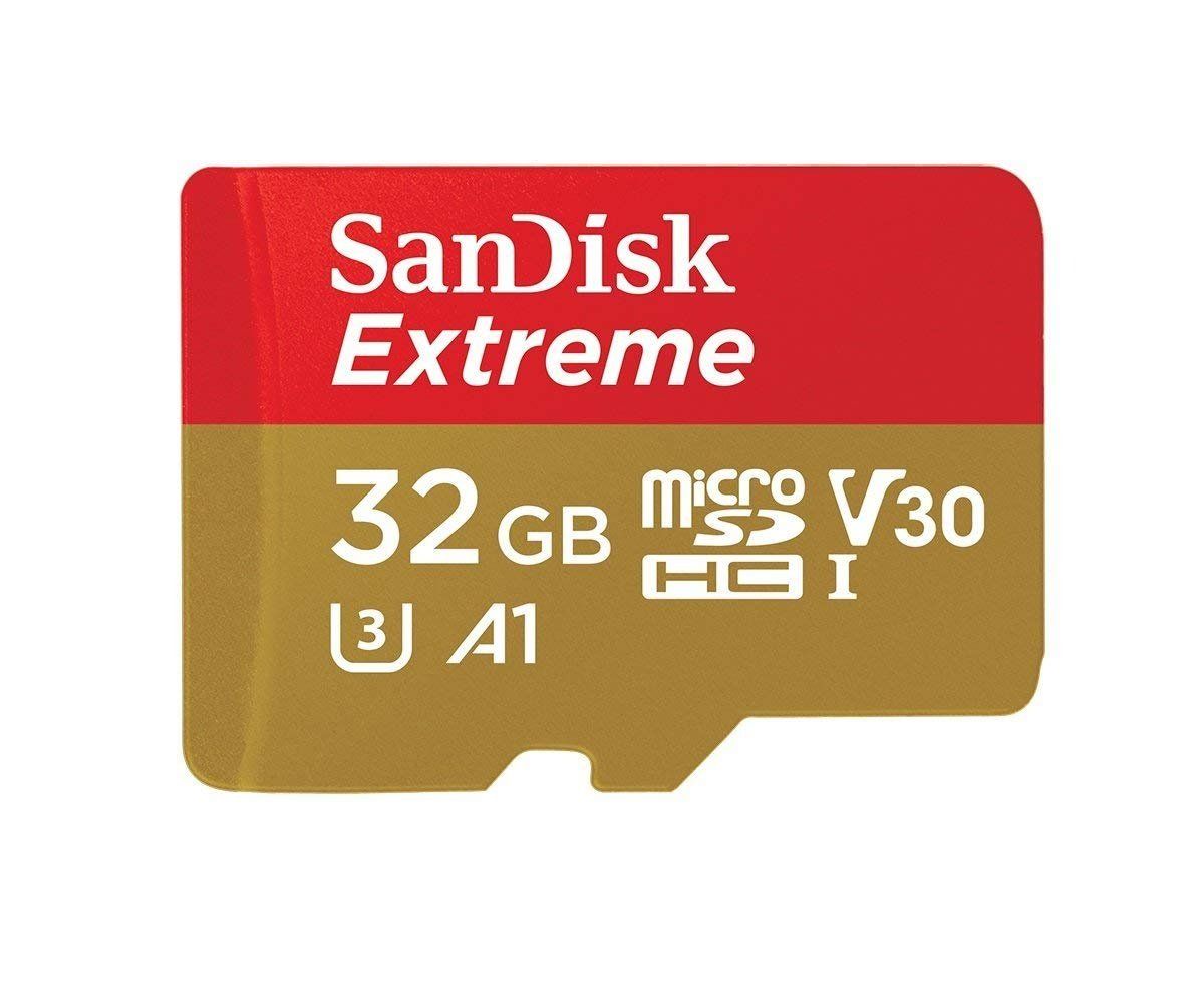 Image of Extreme A1 MicroSDXC Speicherkarte 32 GB Class 3 (U3) Klasse 10 (Gold, Rot)