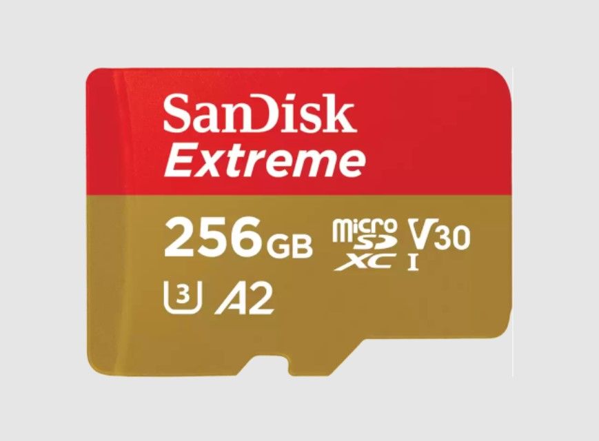 Image of Extreme A2 MicroSDXC Speicherkarte 256 GB Class 1 (U1) Klasse 3 (Rot)