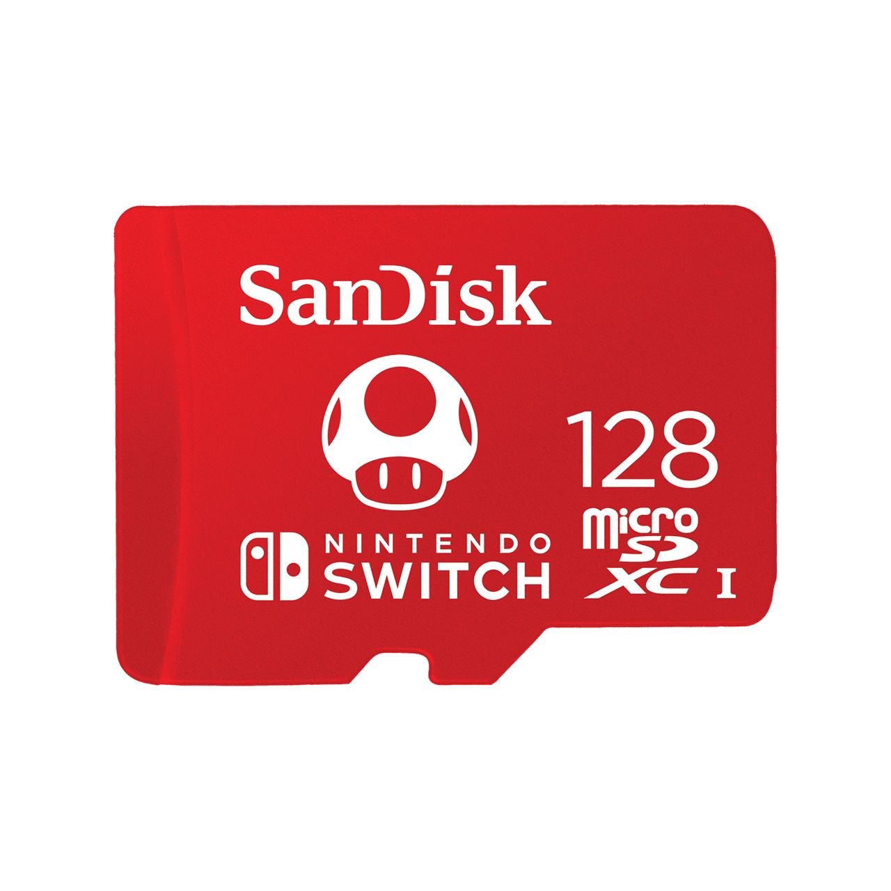 Image of microSDXC für Nintendo Switch MicroSDXC Speicherkarte 128 GB Class 3 (U3) (Rot, Weiß)