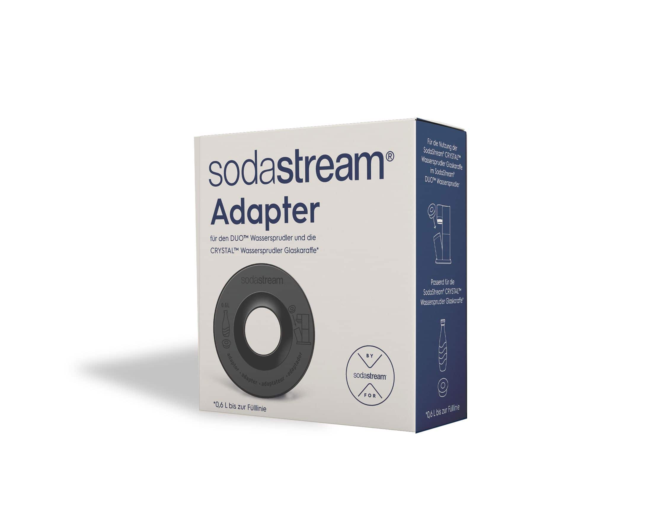 SodaStream 1064000490 Adapter für Crystal Glaskaraffen 0,7l Kunststoff