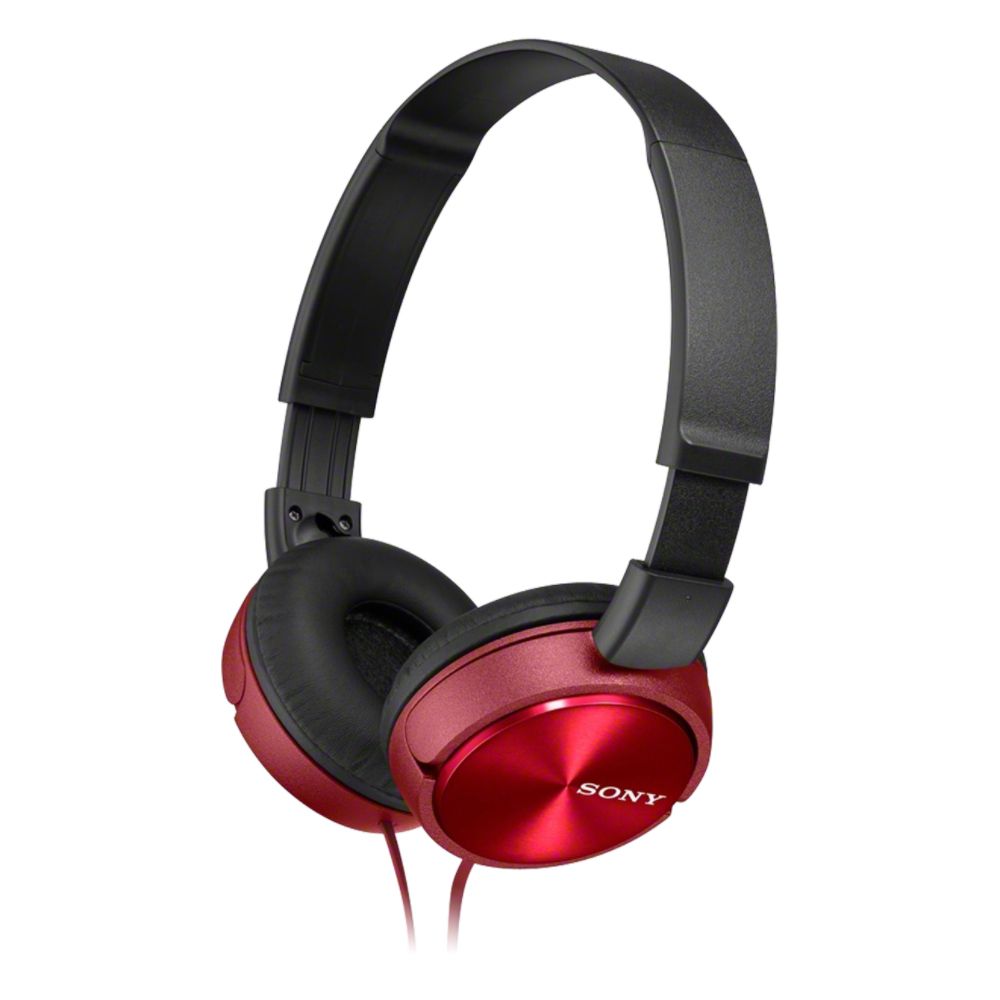 MDR-ZX310R Ohraufliegender Kopfhörer Kabelgebunden (Rot)