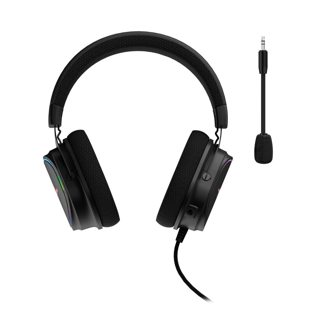 SoundZ 800 7.1 V2 Ohraufliegender Kopfhörer Kabelgebunden (Schwarz)