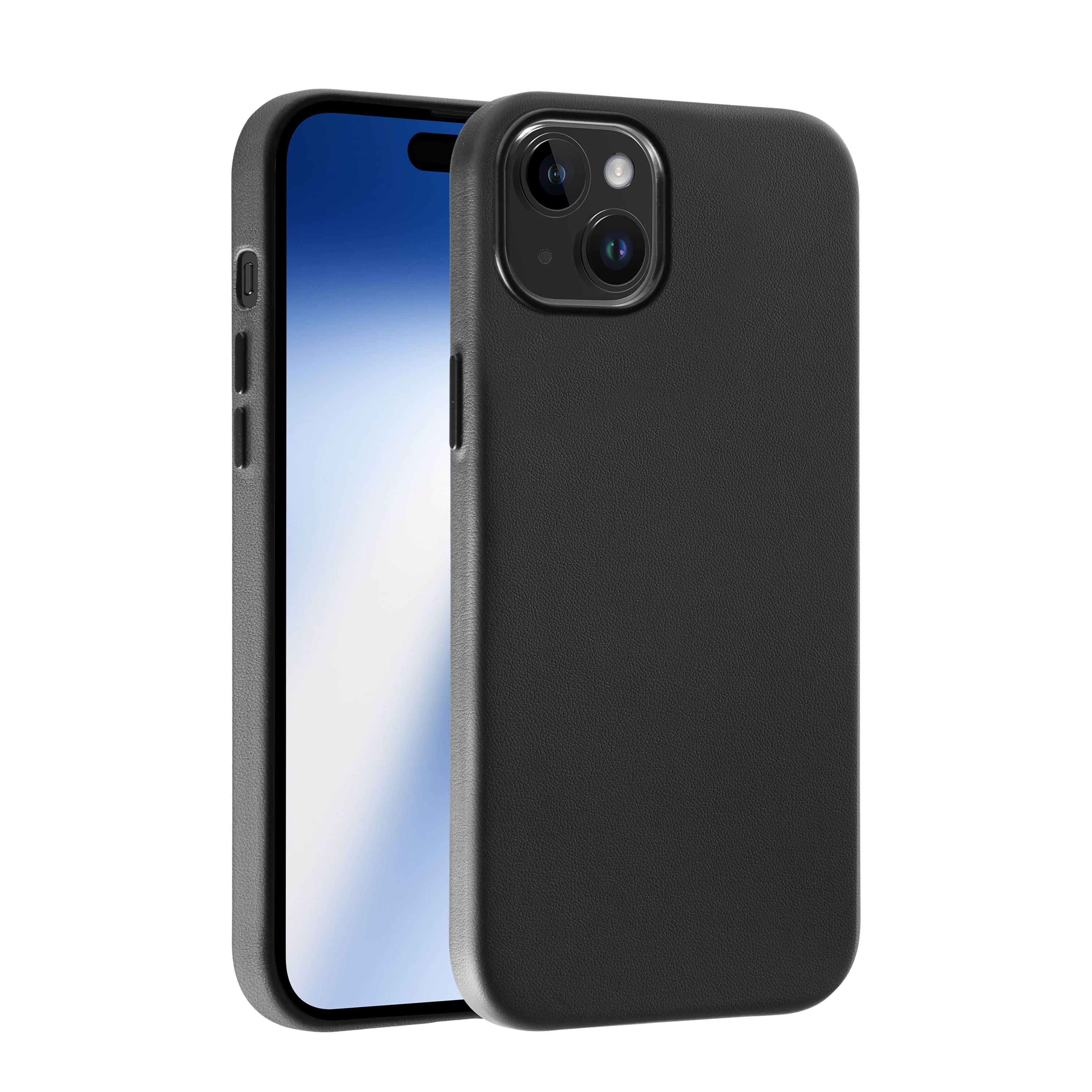 Image of Mag Classic Cover, Magnetic Wireless Charging Support für iPhone 15 (Schwarz)