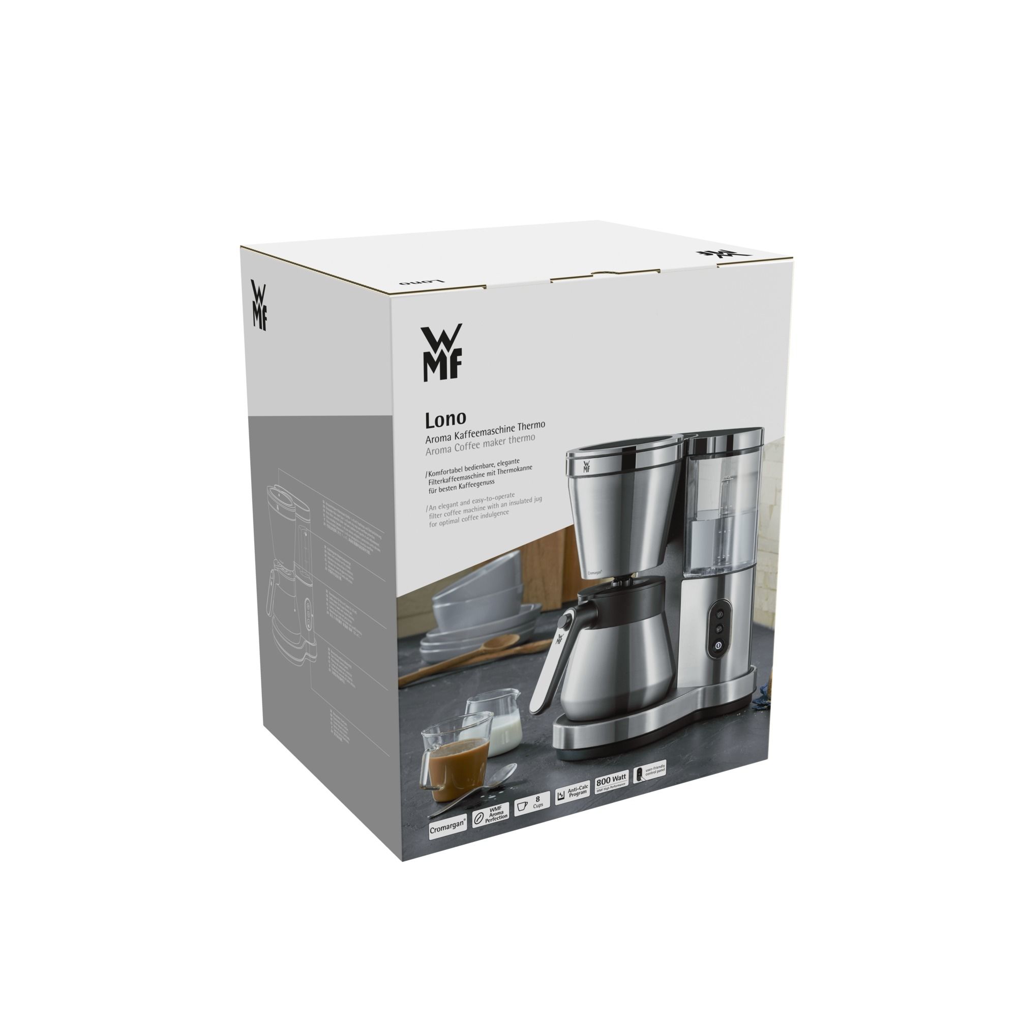 WMF Lono Thermo 8 Tassen Thermo Filterkaffeemaschine 1,0 l von expert  Technomarkt
