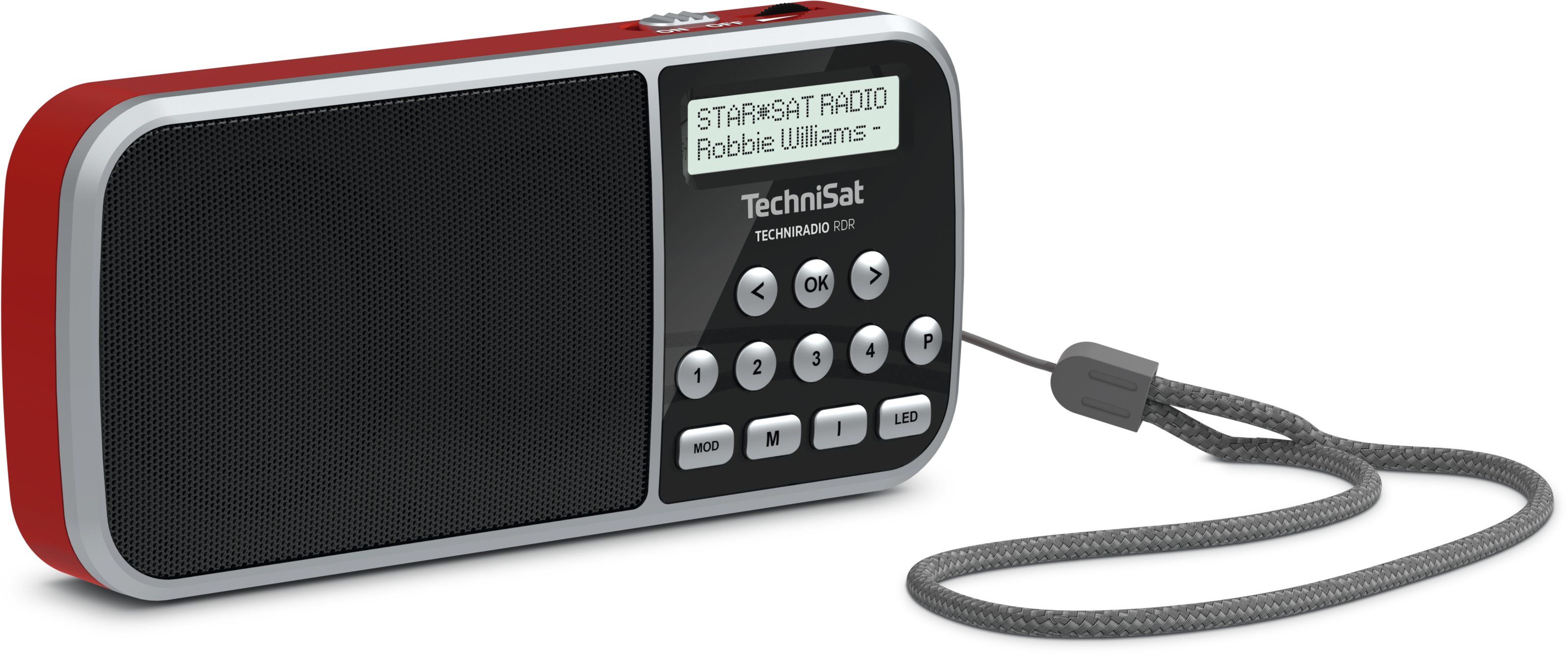 FM TechniRadio DAB+, Radio expert (Rot) TechniSat RDR von Technomarkt Tragbar