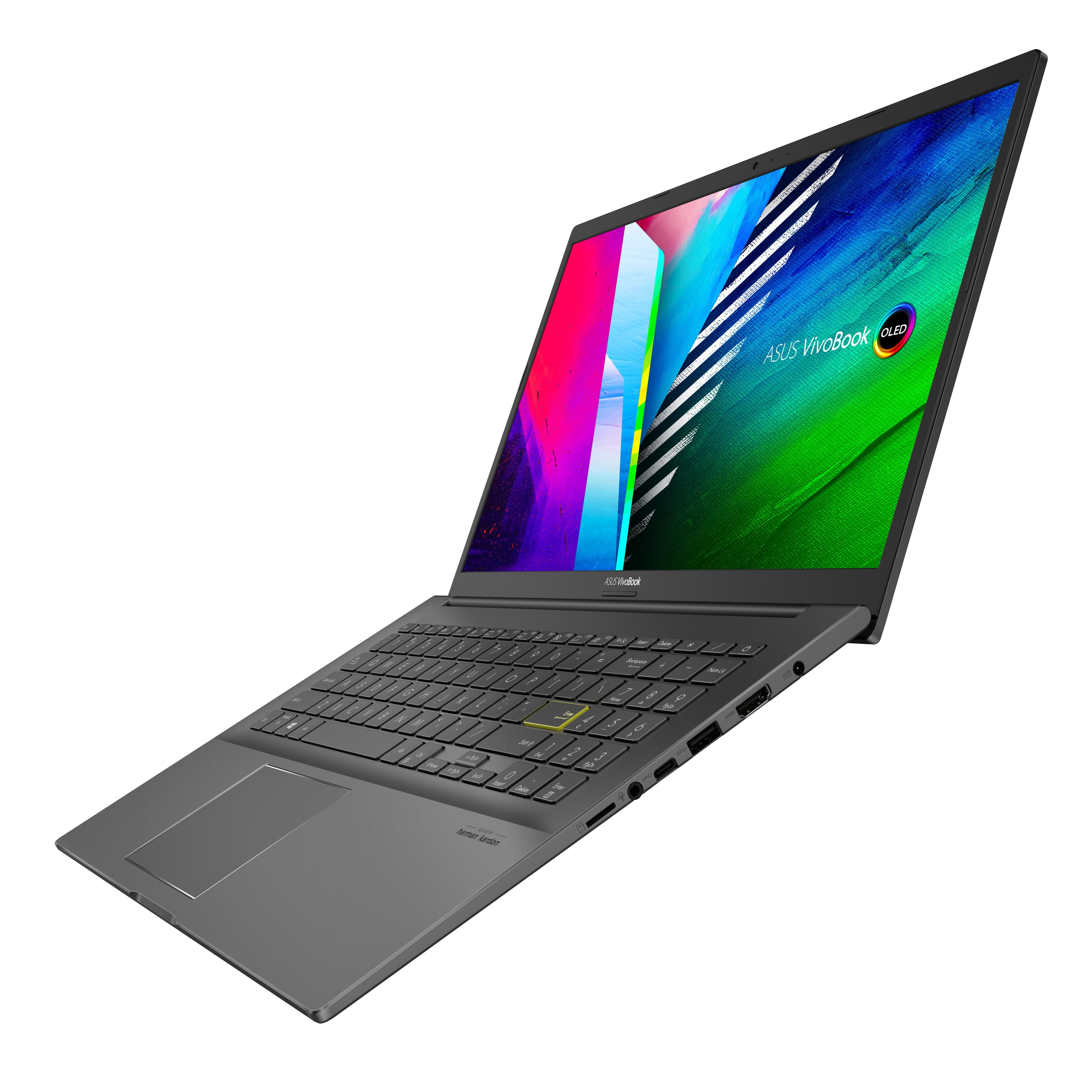 Asus VivoBook 15 M513UA-L1720W Full HD Notebook 39,6 cm (15.6 Zoll) 1920 x  1080 Pixel 16 GB Ram 512 GB SSD Windows 11 Home AMD Ryzen 7 max. 4,3 GHz  intern (Schwarz) von expert Technomarkt