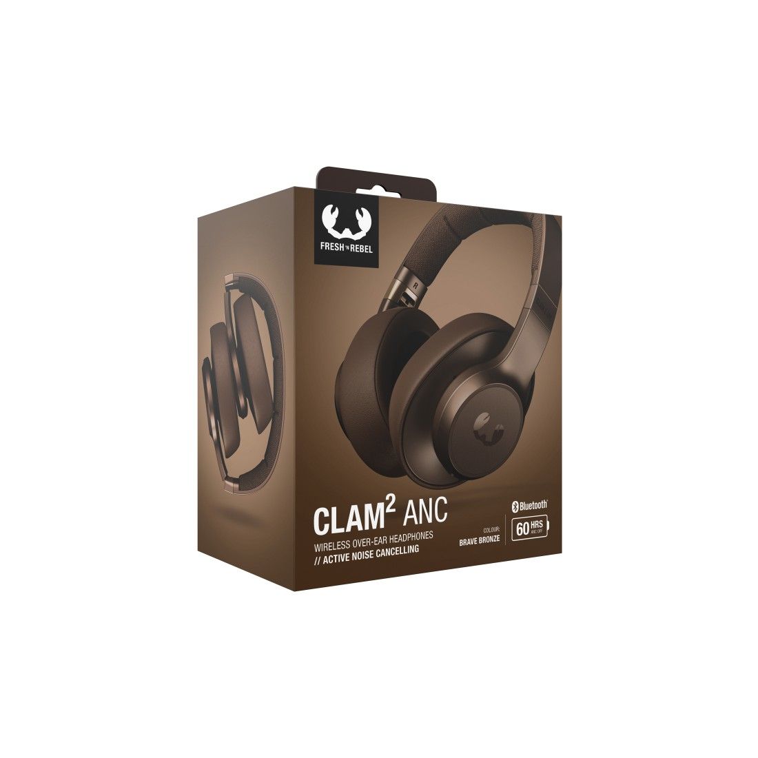 Fresh \'n Rebel 220367 Clam 2 ANC Over Ear Bluetooth Kopfhörer  kabelgebunden&kabellos 60 h Laufzeit (Braun) von expert Technomarkt